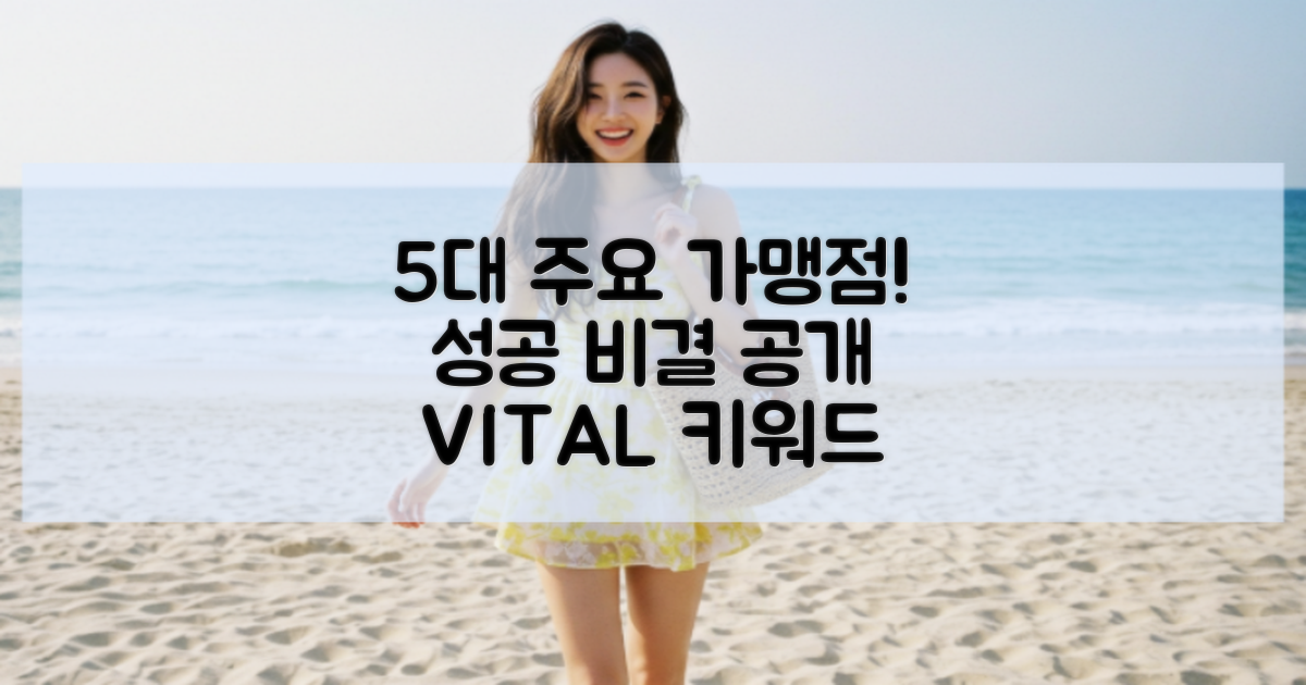 5가지 주요 가맹점