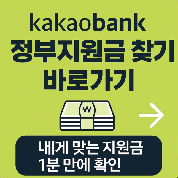 40대 카카오뱅크 정부지원금 찾기