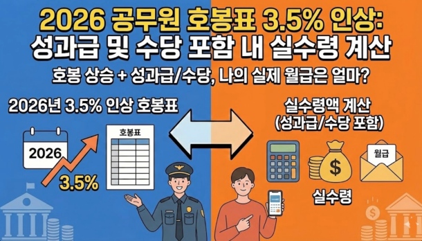 2026 공무원 호봉표 3.5%