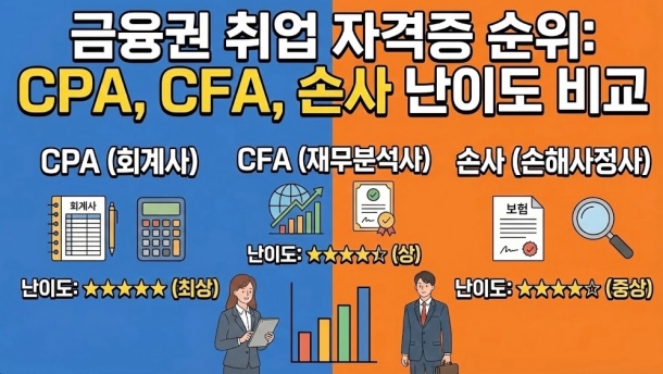금융권 취업 자격증 순위