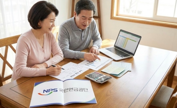 국민연금공단 로고와 노후 자금 계획