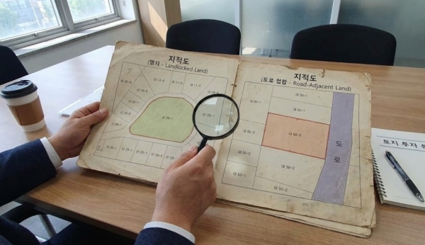 지적도 보는 법: 맹지와 도로 접합 토지 비교