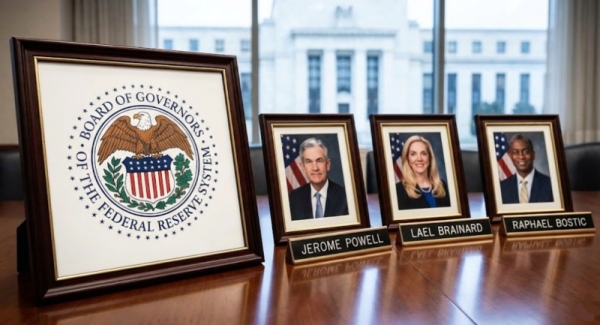 미국 연방준비제도(Fed) 로고와 차기 의장 후보군