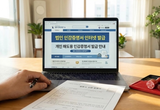 법인 인감증명서 인터넷 발급 및 개인 매도용 인감 안내