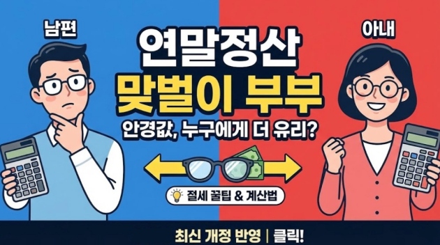 연말정산 맞벌이 부부의 안경값 남편 vs 아내