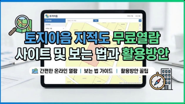 토지이음 지적도 무료열람 사이트 및 보는 법