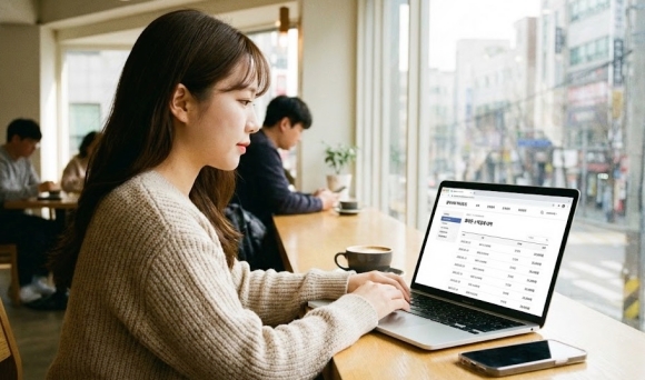 갤럭시아 머니트리 홈페이지에서 휴대폰 소액결제 내역을 조회하는 화면 캡처