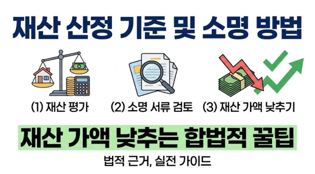 재산 산정 기준 및 재산 가액 낯추는 소명 방법
