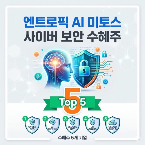엔트로픽 AI 미토스 사이버 보안 관련 수혜주 Top 5