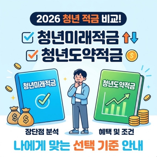 2026 청년미래적금 청년도약적금 장단점 비교 및 선택 기준 안내
