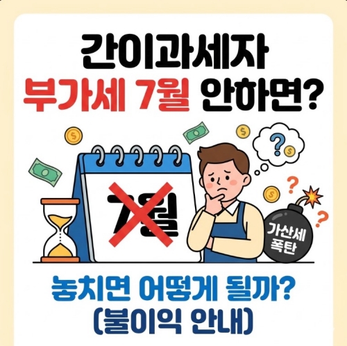 간이과세자 부가세신고 7월 안하면?