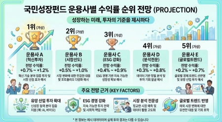 국민성장펀드 운용사별 수익률 순위 전망 요약